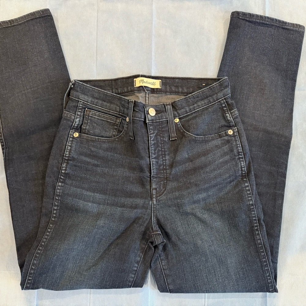 Madewell Dark Blue Straight Leg Jeans